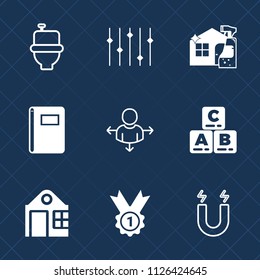 Premium set of outline, fill vector icons. Such as real, toilet, hygiene, science, graphic, pole, paper, washroom, childhood, housework, public, direction, sign, house, clean, book, notebook, travel