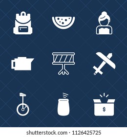Premium set of outline, fill vector icons. Such as sign, wedding, beautiful, bride, couple, travel, box, marriage, flight, plane, fruit, dress, pack, musical, package, percussion, food, drink, school