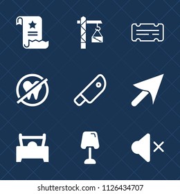 Premium set of outline, fill vector icons. Such as hammer, health, dentistry, dentist, entertainment, contract, office, coupon, car, dental, knife, collection, equipment, file, sound, food, table, cut