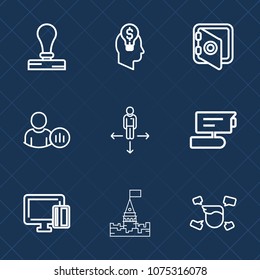 Premium set with outline icons. Such as payment, creativity, businessman, road, concept, tv, castle, place, paper, video, shopping, security, building, identity, social, success, envelope, idea, male