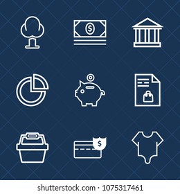 Premium set with outline icons. Such as environment, travel, sky, shopping, blue, finance, business, investment, basket, forest, girl, tourism, greek, pine, greece, notebook, money, supermarket, sea