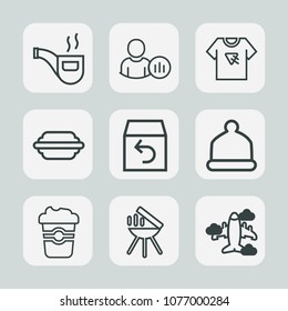 Premium set of outline icons. Such as status, burger, head, smoke, online, print, fashion, hamburger, lettuce, social, bun, meat, retro, tshirt, typography, drink, order, grill, profile, food, mug