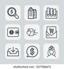 Premium set of outline icons. Such as supermarket, laboratory, money, internet, healthcare, find, city, web, medicine, architecture, receipt, care, building, search, delivery, home, bill, frame, tag