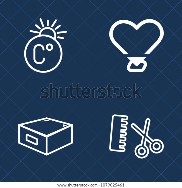 Premium Set Outline Vector Icons Such Stock Vector Royalty