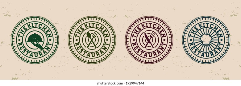 Premium Set of Restaurant or Cafe Logo Vector Illustration Design. Exclusive Collection of Restaurant or Cafe Logo Design. Modern Vintage Restaurant Logo Concept. Creative Food Logo Design Inspiration