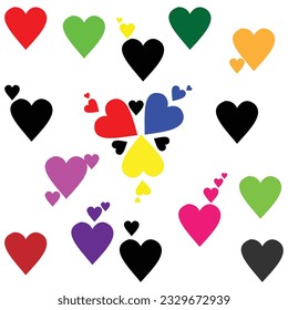  Premium set of vector heart line icons. Simple pictograms pack. Stroke vector illustration on a white background. Modern outline style icons collection.