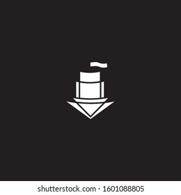 Premium Ship logo with modern concept. ship icon vector illustration