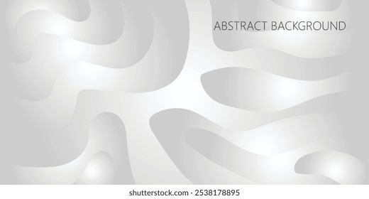 Premium silver grey abstract background wave, Dynamic smoke grey pattern background, Modern flowing wavy lines, Fluidity backgrounds