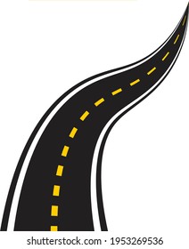 Ilustración Premium de una carretera de vectores