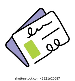 Premium sketchy icon of newspaper 