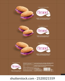  Premium Snack and Biscuit Packaging Design, Vector EPS Illustration