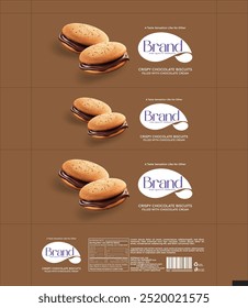  Premium Snack and Biscuit Packaging Design, Vector EPS Illustration
