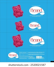  Premium-Snack und Kekse Verpackungsdesign, Vektor EPS Illustration