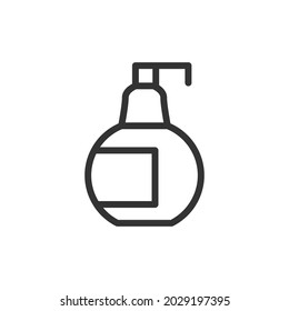 Premium soap line icon for app, web and UI. Vector stroke sign isolated on a white background. Outline icon of soap in trendy style.