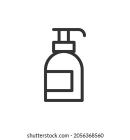 Premium soap line icon for app, web and UI. Vector stroke sign isolated on a white background. Outline icon of soap in trendy style.