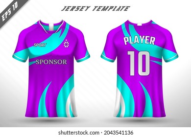 Premium soccer jersey template with abstract texture.
