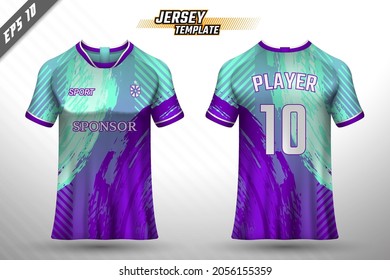 Premium soccer jersey template with abstract texture.
