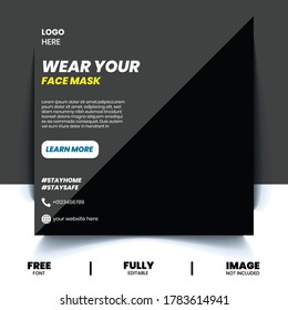 premium social media post template