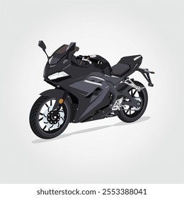 premium sport motorbike vector and illustration