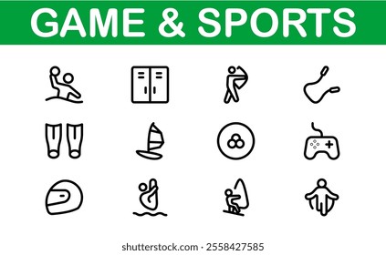 Premium Sports Icon Designs - Stylish and Functional for Websites, Apps, and Sports Marketing