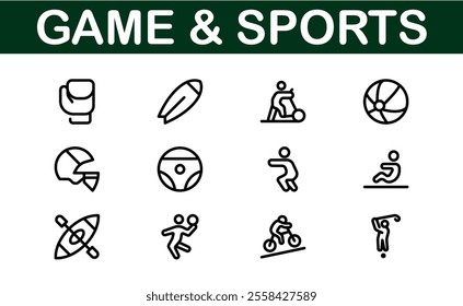 Premium Sports Icon Designs - Stylish and Functional for Websites, Apps, and Sports Marketing