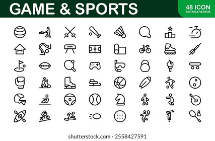 Premium Sports Icon Designs - Stylish and Functional for Websites, Apps, and Sports Marketing