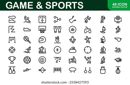 Premium Sports Icon Designs - Stylish and Functional for Websites, Apps, and Sports Marketing