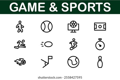 Premium Sports Icon Designs - Stylish and Functional for Websites, Apps, and Sports Marketing