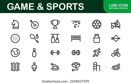 Premium Sports Icon Designs - Stylish and Functional for Websites, Apps, and Sports Marketing