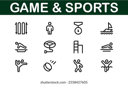 Premium Sports Icon Designs - Stylish and Functional for Websites, Apps, and Sports Marketing