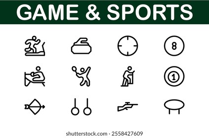 Premium Sports Icon Designs - Stylish and Functional for Websites, Apps, and Sports Marketing