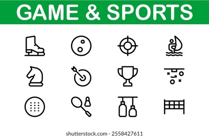 Premium Sports Icon Designs - Stylish and Functional for Websites, Apps, and Sports Marketing