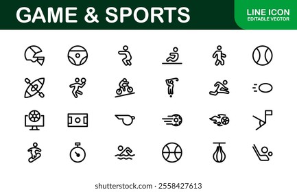 Premium Sports Icon Designs - Stylish and Functional for Websites, Apps, and Sports Marketing