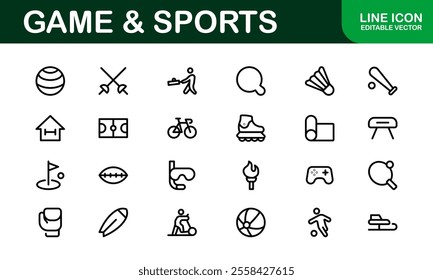 Premium Sports Icon Designs - Stylish and Functional for Websites, Apps, and Sports Marketing