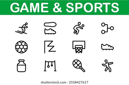 Premium Sports Icon Designs - Stylish and Functional for Websites, Apps, and Sports Marketing