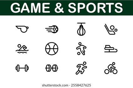 Premium Sports Icon Designs - Stylish and Functional for Websites, Apps, and Sports Marketing