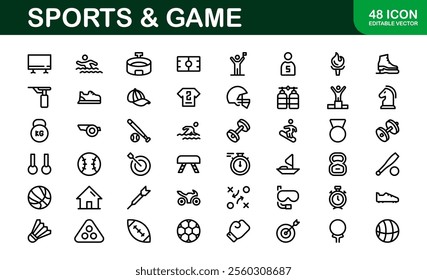 Premium Sports Icon Designs - Stylish and Functional for Websites, Apps, and Sports Marketing