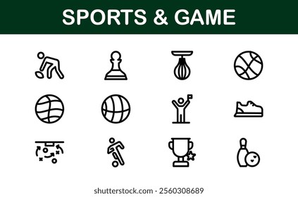 Premium Sports Icon Designs - Stylish and Functional for Websites, Apps, and Sports Marketing