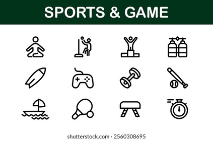 Premium Sports Icon Designs - Stylish and Functional for Websites, Apps, and Sports Marketing