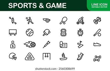 Premium Sports Icon Designs - Stylish and Functional for Websites, Apps, and Sports Marketing