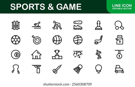 Premium Sports Icon Designs - Stylish and Functional for Websites, Apps, and Sports Marketing