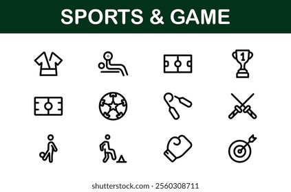 Premium Sports Icon Designs - Stylish and Functional for Websites, Apps, and Sports Marketing