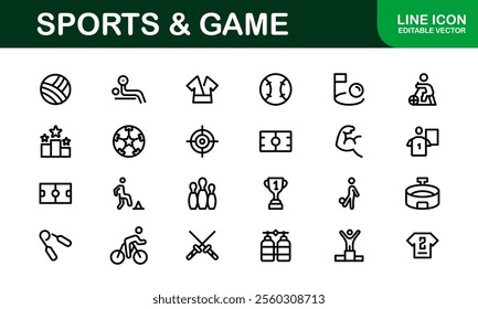 Premium Sports Icon Designs - Stylish and Functional for Websites, Apps, and Sports Marketing