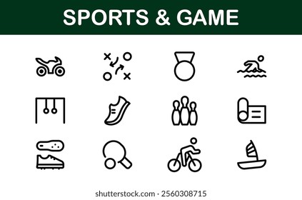 Premium Sports Icon Designs - Stylish and Functional for Websites, Apps, and Sports Marketing