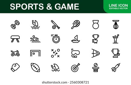 Premium Sports Icon Designs - Stylish and Functional for Websites, Apps, and Sports Marketing