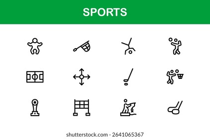 Premium Sports Icon Designs - Stylish and Functional for Websites, Apps, and Sports Marketing. Professional icon set