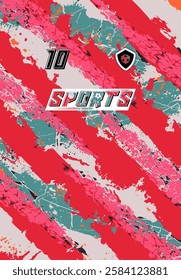 Premium Sports Jersey Modern Aesthetic Athletic Wear Soccer Football Basketball sports Fashionable Unique Trendy Pattern Vibrant
