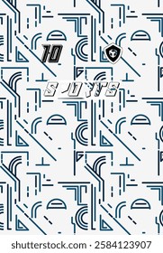Premium Sports Jersey Modern Aesthetic Athletic Wear Soccer Football Basketball sports Fashionable Unique Trendy Pattern Vibrant