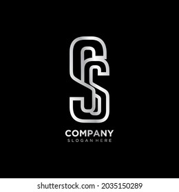 premium SS letter logo. luxury monogram SS letter vector