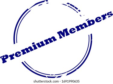 Imagen vectorial de icono de sello Premium en estilo desgastado. Símbolo de sello Premium.